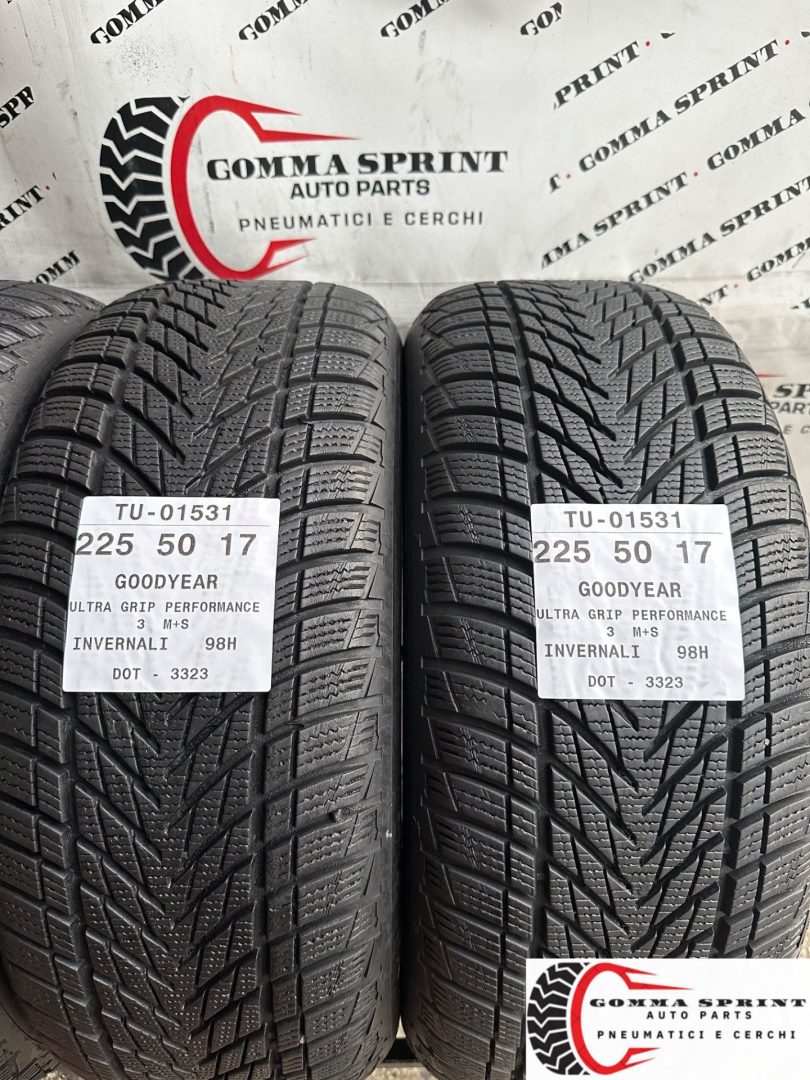 4 PNEUMATICI 225/50 R17 GOODYEAR INVERNALI 95% - immagine 4
