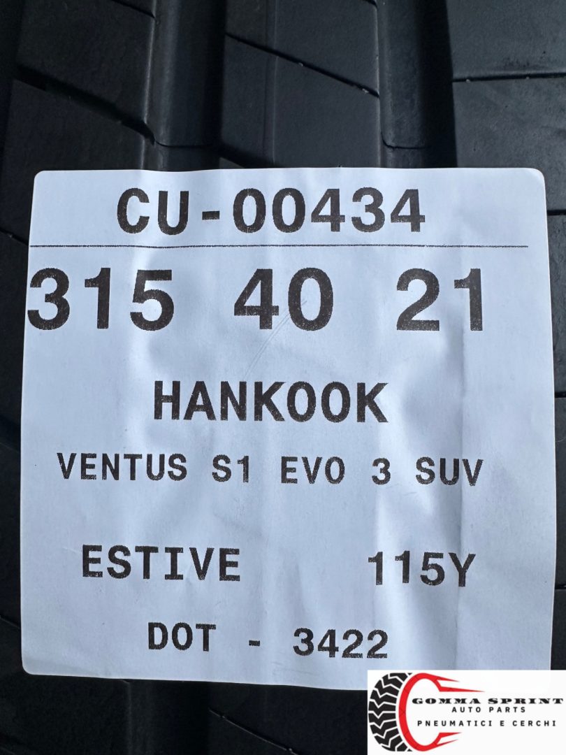 2 PNEUMATICI 315/40 R21 HANKOOK ESTIVE SEMINUOVE - immagine 5