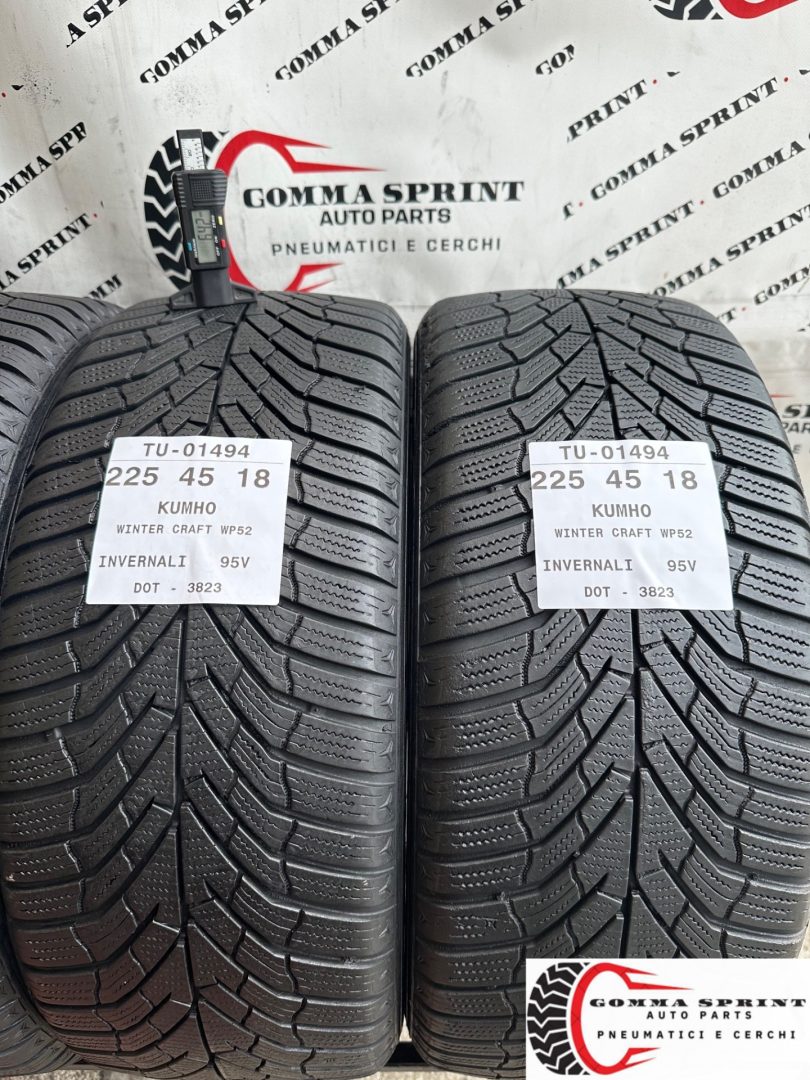 4 PNEUMATICI 225/45 R18 KUMHO INVERNALI - immagine 5