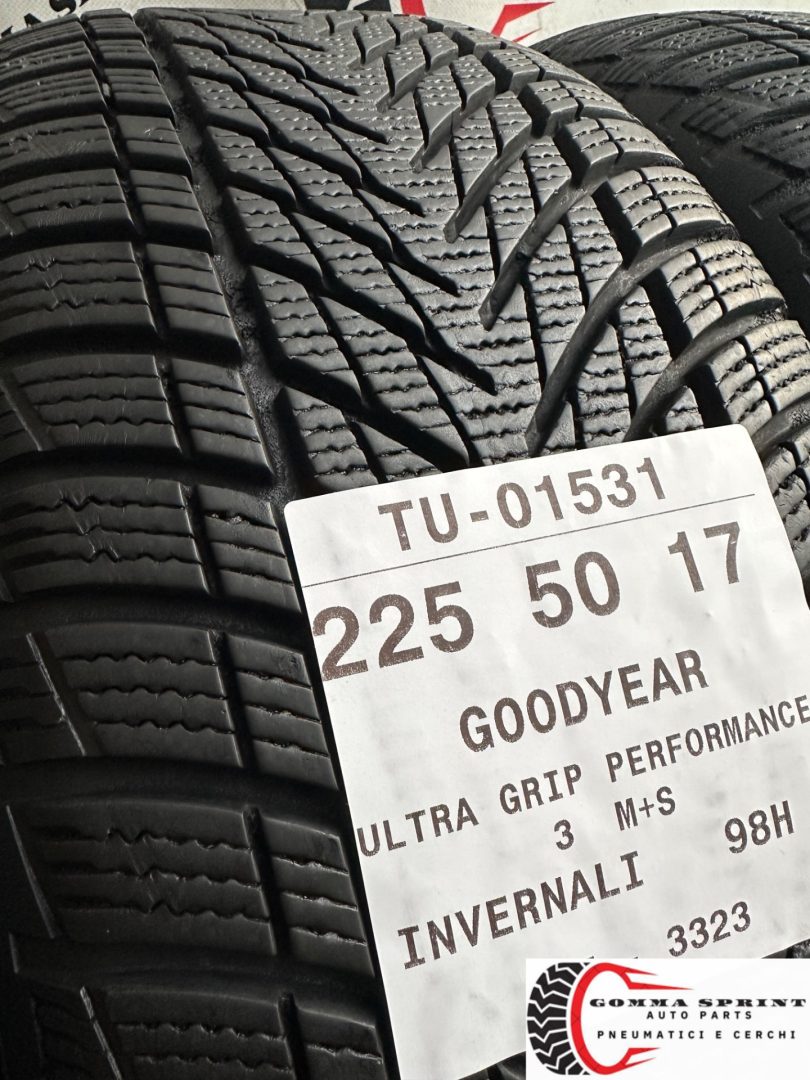 4 PNEUMATICI 225/50 R17 GOODYEAR INVERNALI 95% - immagine 5