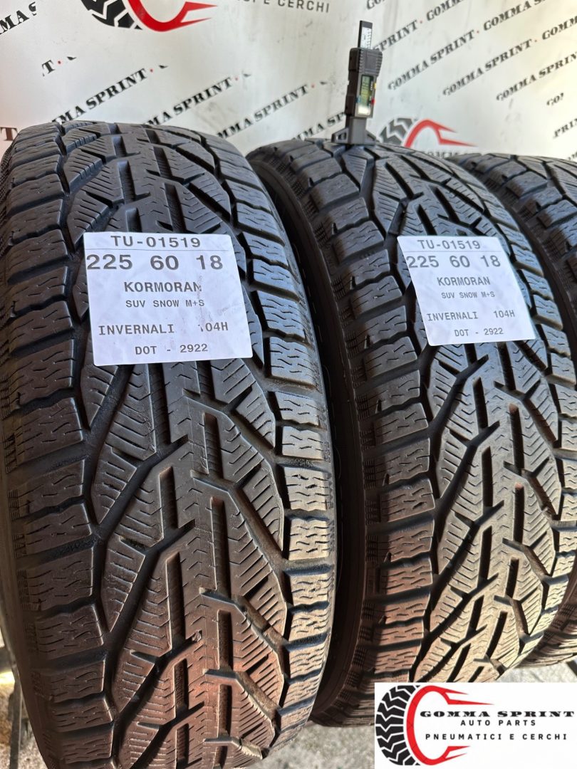 4 PNEUMATICI 225/60 R18 KORMORAN INVERNALI 90% - immagine 6