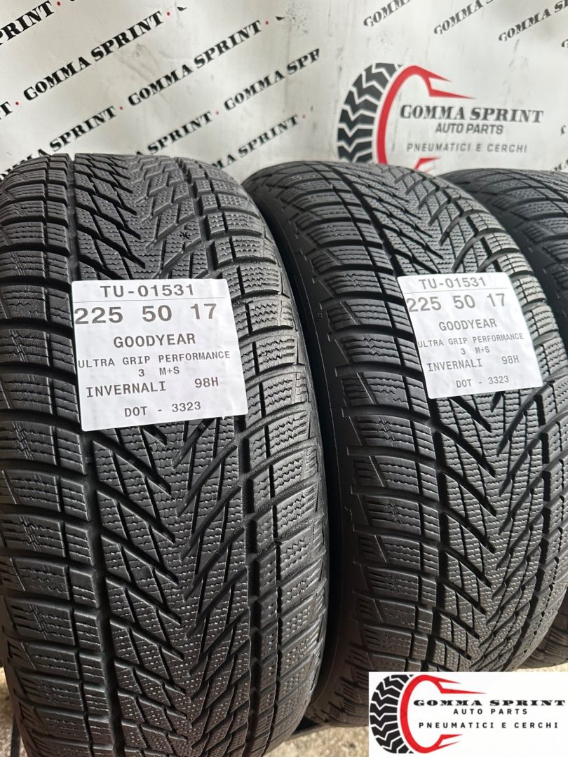 4 PNEUMATICI 225/50 R17 GOODYEAR INVERNALI 95% - immagine 6
