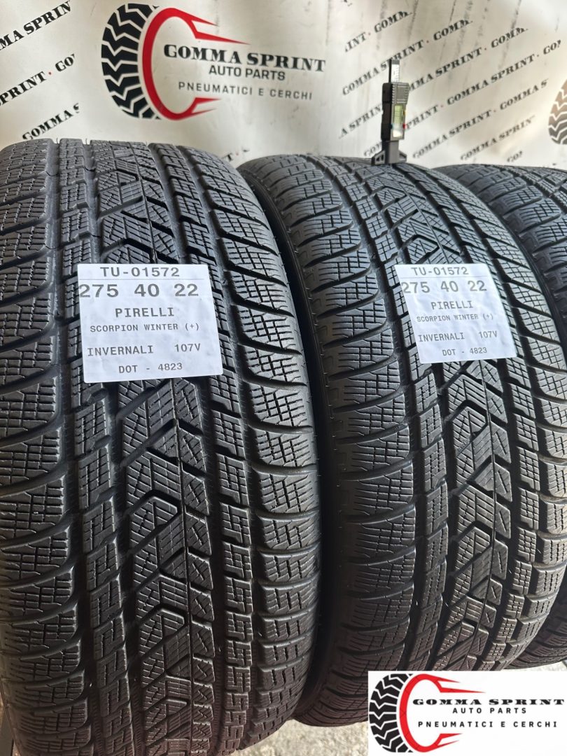 4 PNEUMATICI 275/40 R22 PIRELLI INVERNALI 90% - immagine 6