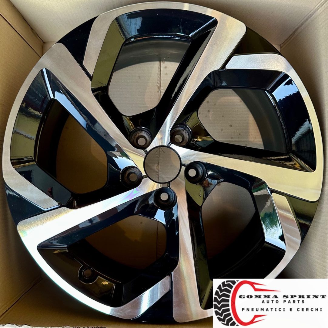 4 CERCHI IN LEGA ORIGINALI R18 CITROEN C5 AIRCROSS NERO LUCIDO DIAMANTATO (PARI AL NUOVO) - immagine 7