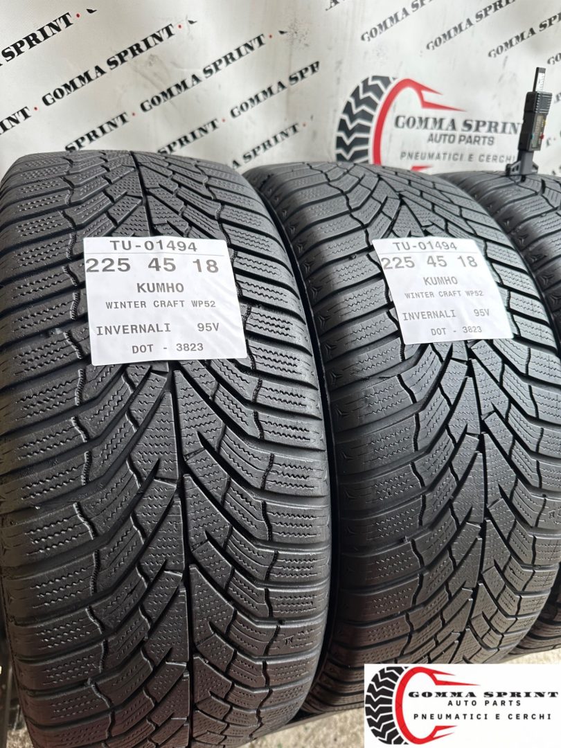 4 PNEUMATICI 225/45 R18 KUMHO INVERNALI - immagine 7
