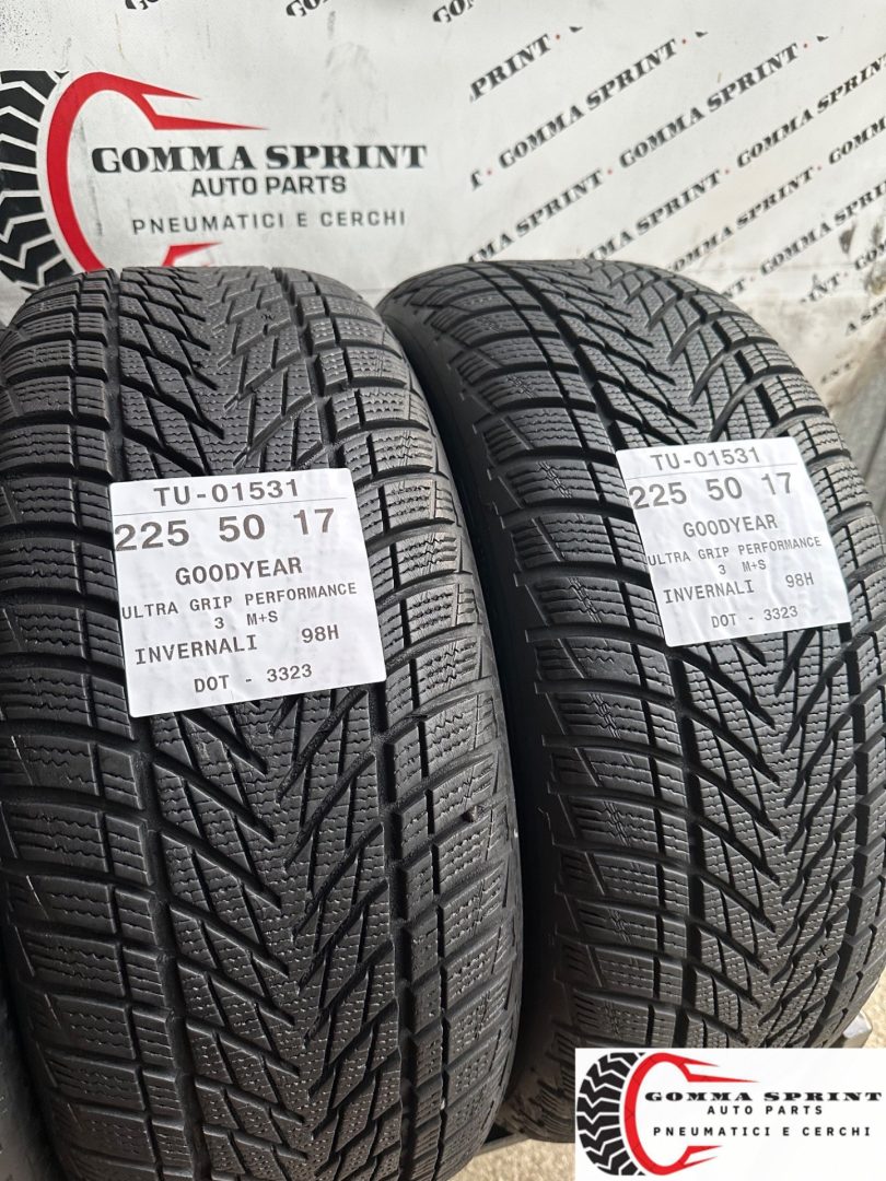 4 PNEUMATICI 225/50 R17 GOODYEAR INVERNALI 95% - immagine 7