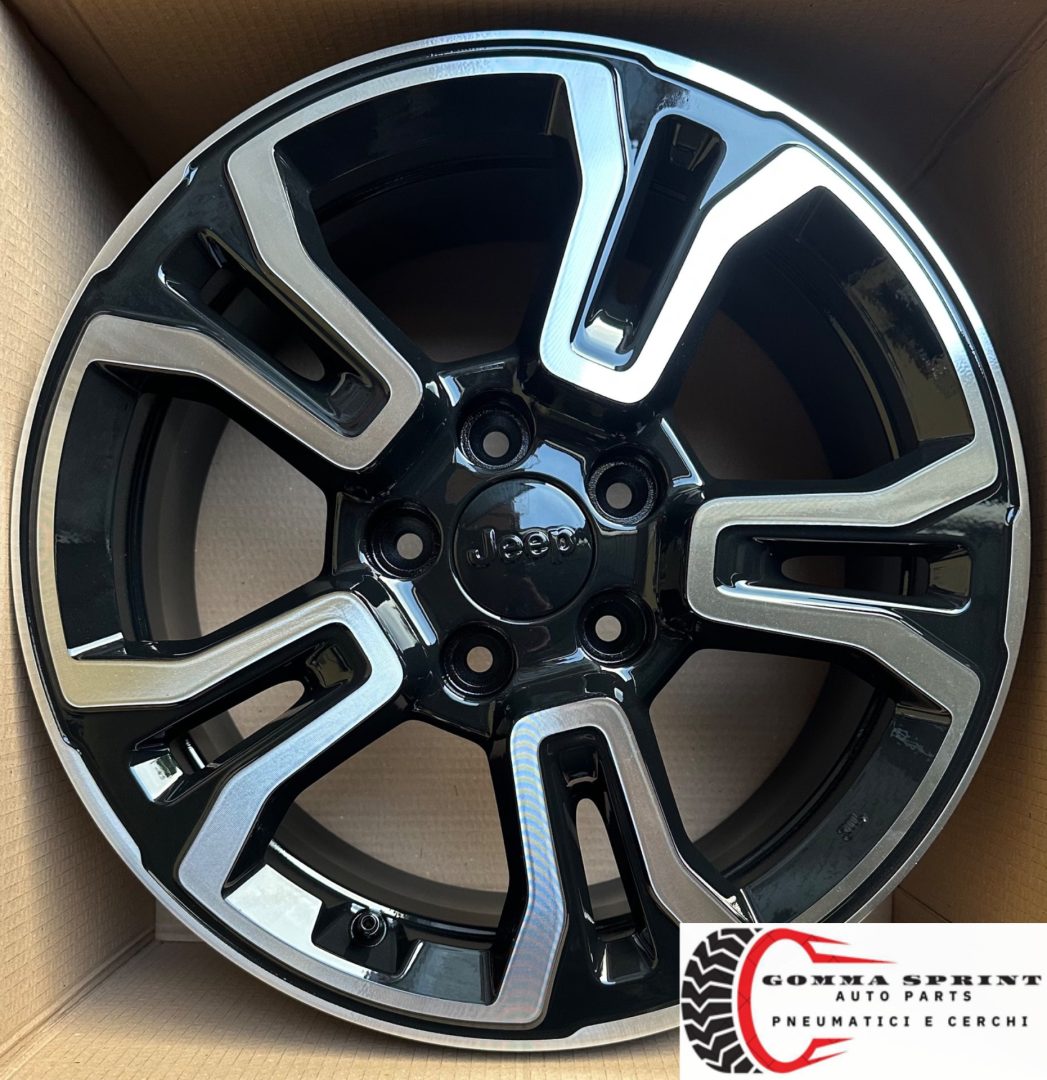 4 CERCHI IN LEGA ORIGINALI RAGGIO 16 JEEP RENEGADE NERO LUCIDO DIAMANTATO (PARI AL NUOVO) - immagine 8