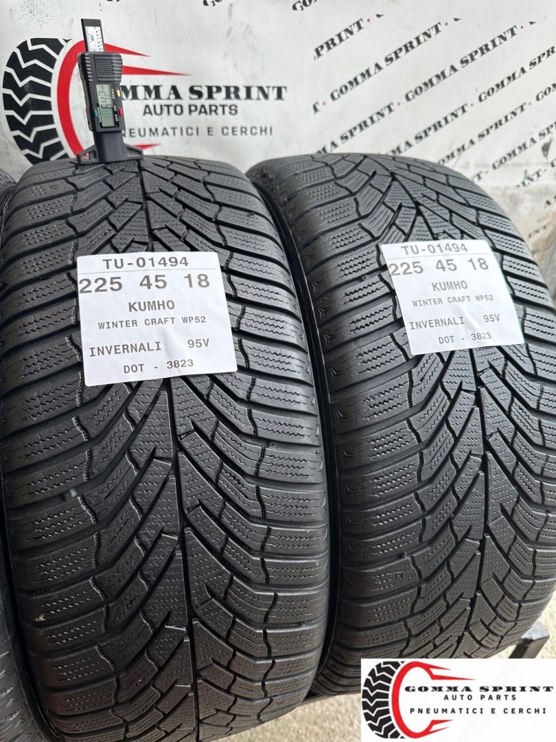 4 PNEUMATICI 225/45 R18 KUMHO INVERNALI - immagine 8
