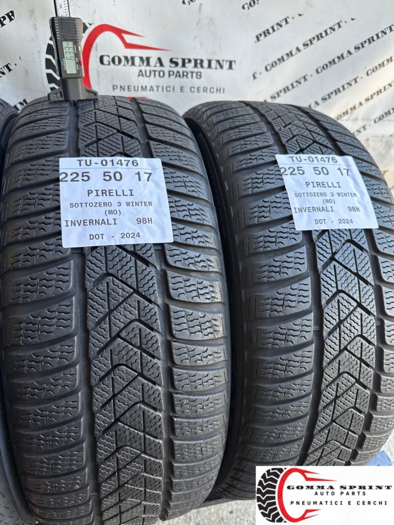 4 PNEUMATICI 225/50 R17 PIRELLI INVERNALI - immagine 8