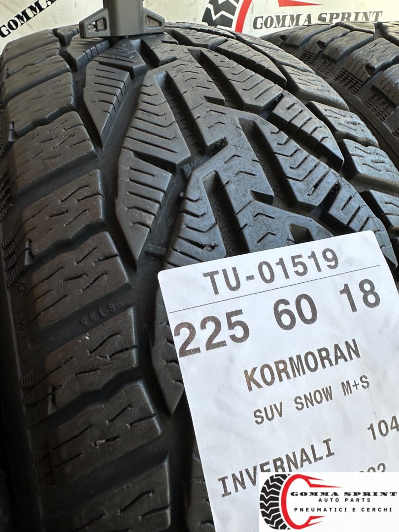 4 PNEUMATICI 225/60 R18 KORMORAN INVERNALI 90% - immagine 8
