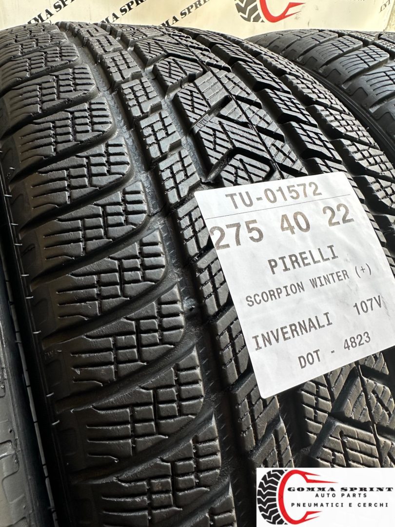 4 PNEUMATICI 275/40 R22 PIRELLI INVERNALI 90% - immagine 8