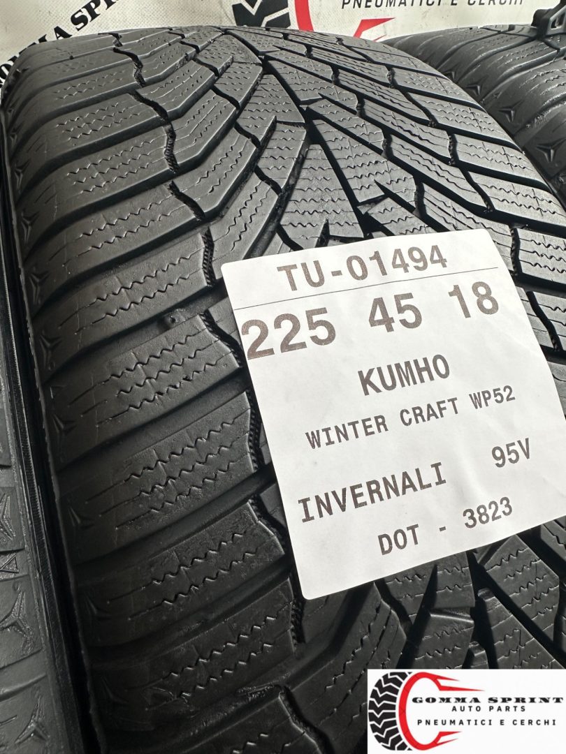 4 PNEUMATICI 225/45 R18 KUMHO INVERNALI - immagine 9