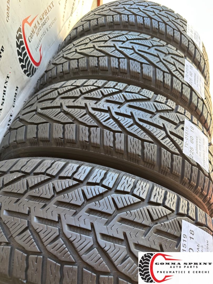 4 PNEUMATICI 225/60 R18 KORMORAN INVERNALI 90% - immagine 9