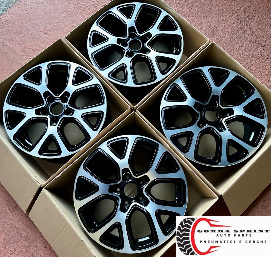 4 CERCHI IN LEGA ORIGINALI RAGGIO 17 FIAT 500X NERO OPACO DIAMANTATO (PARI AL NUOVO) - immagine 9