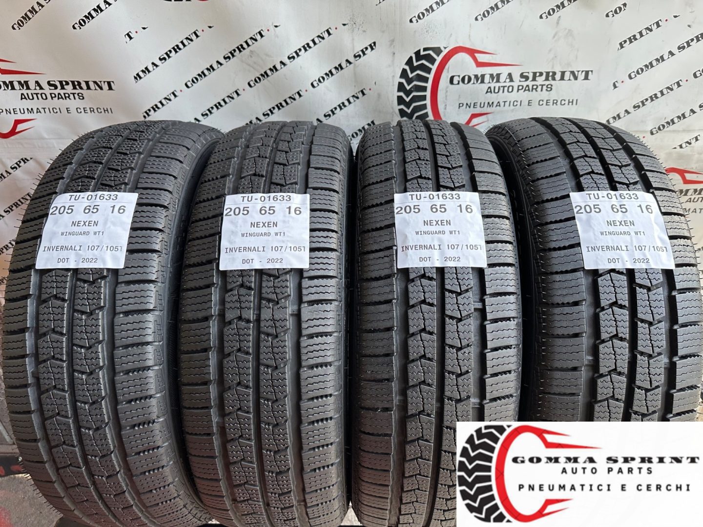 4 PNEUMATICI 205/65 R16C NEXEN INVERNALI SEMINUOVE