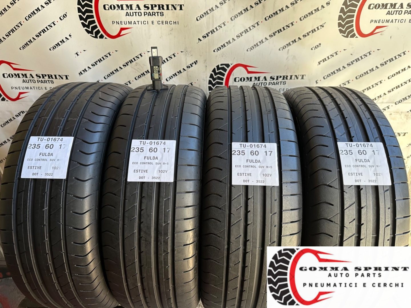 4 PNEUMATICI 235/60 R17 FULDA ESTIVE 85%
