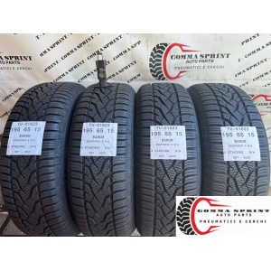 4 PNEUMATICI 195/65 R15 BARUM 4 STAGIONI SEMINUOVE