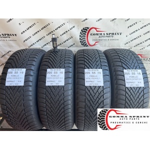 4 PNEUMATICI 205/55 R16 PIRELLI INVERNALI 90%