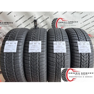 4 PNEUMATICI 205/65 R16 PIRELLI INVERNALI 75%