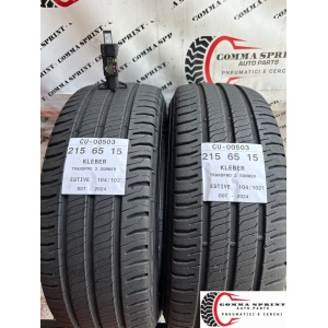 2 PNEUMATICI 215/65 R15C KLEBER ESTIVE 80%