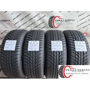 4 PNEUMATICI 195/55 R16 BRIDGESTONE INVERNALI KM0
