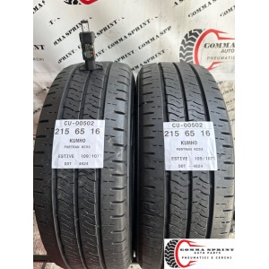 2 PNEUMATICI 215/65 R16C KUMHO ESTIVE 90%