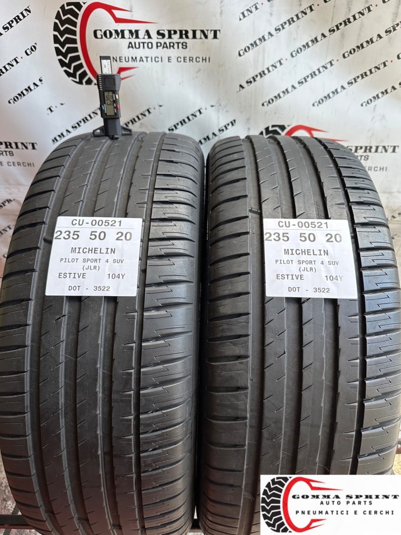 2 PNEUMATICI 235/50 R20 MICHELIN ESTIVE 80%