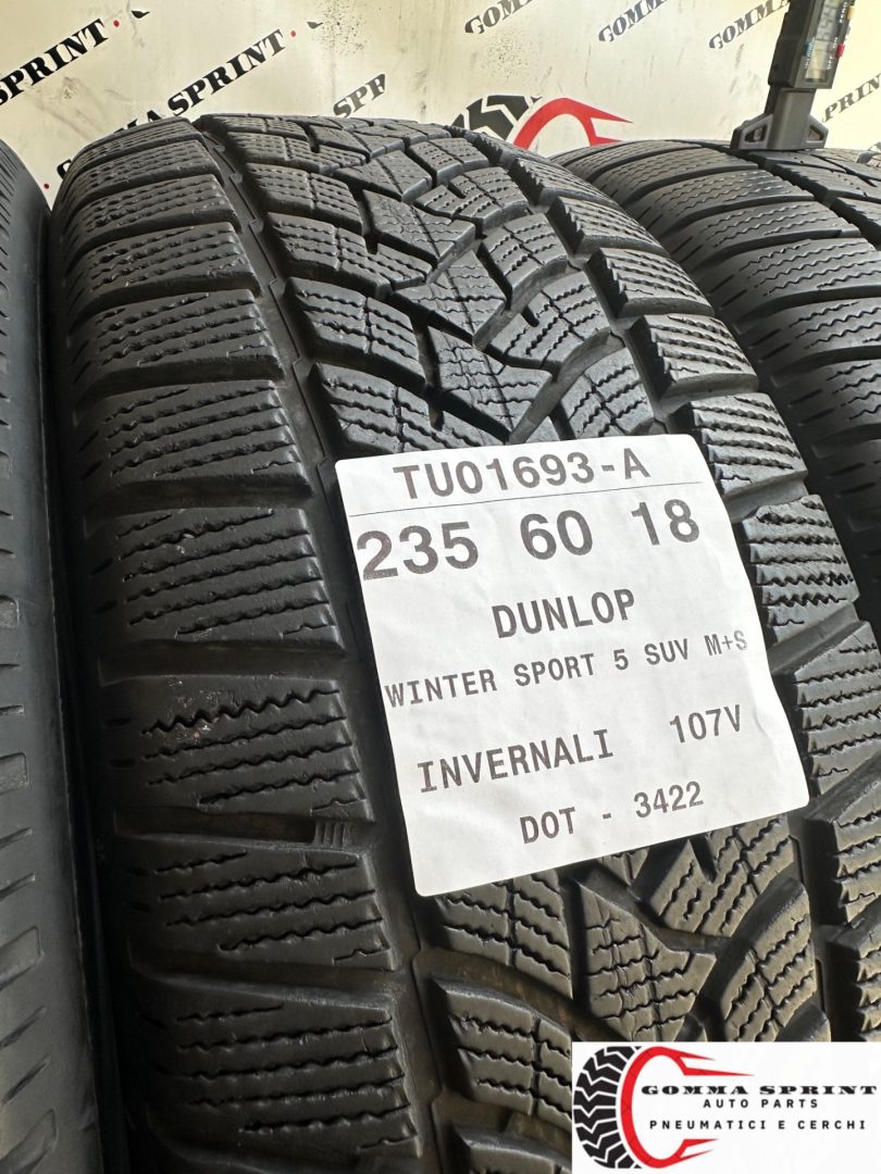 4 PNEUMATICI 235/60 255/55 R18 DUNLOP INVERNALI - immagine 10