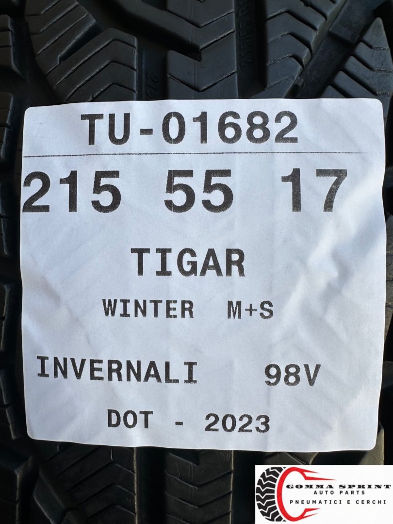 4 PNEUMATICI 215/55 R17 TIGAR INVERNALI 90% - immagine 10