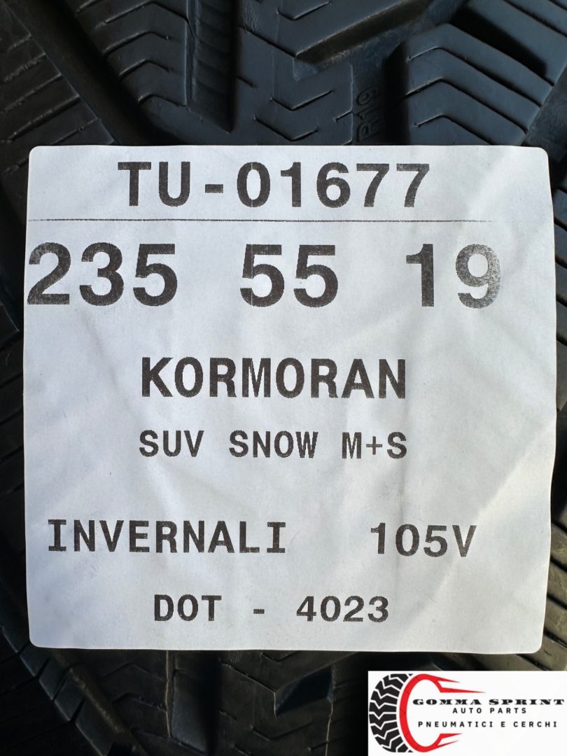 4 PNEUMATICI 235/55 R19 KORMORAN INVERNALI 85% - immagine 10