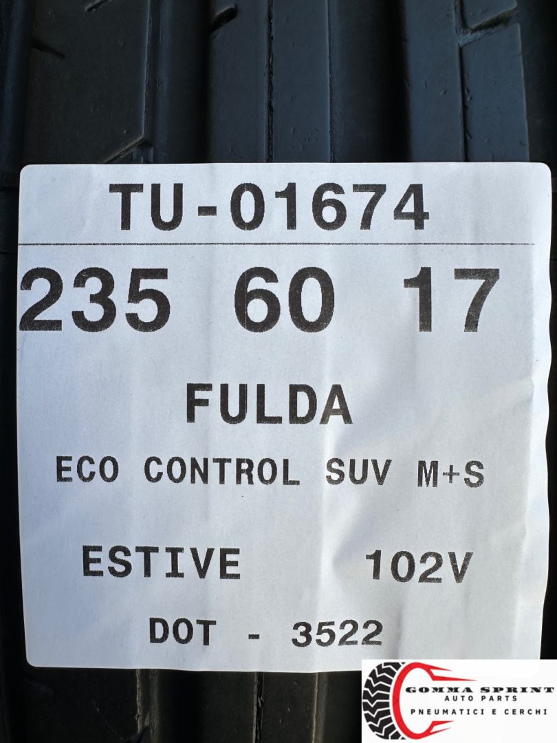 4 PNEUMATICI 235/60 R17 FULDA ESTIVE 85% - immagine 10