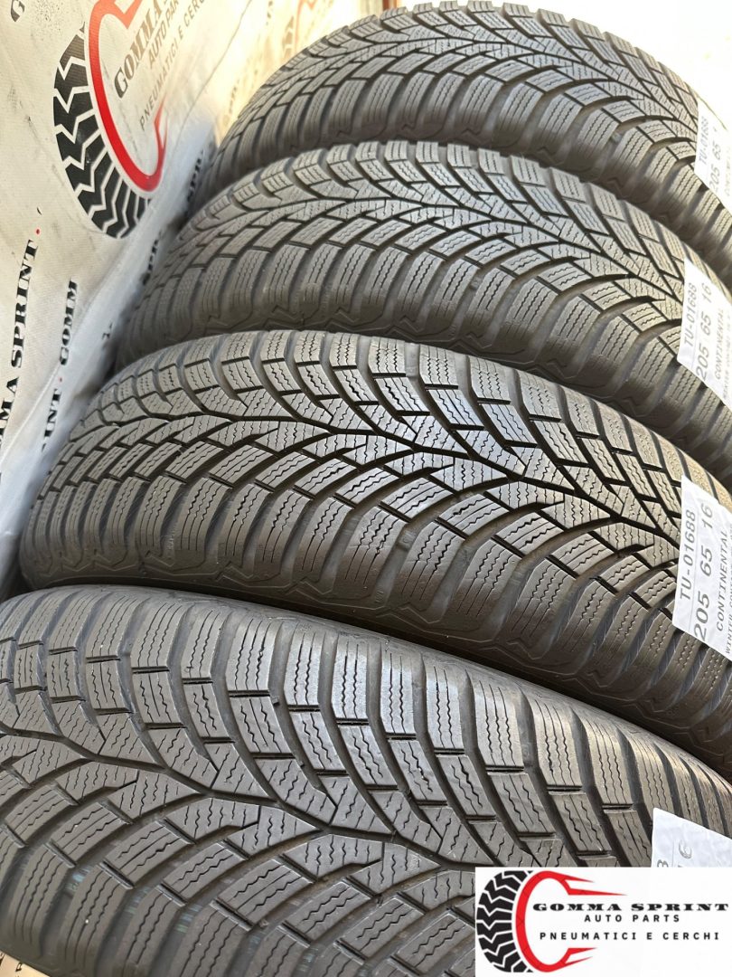 4 PNEUMATICI 205/65 R16 CONTINENTAL INVERNALI - immagine 11
