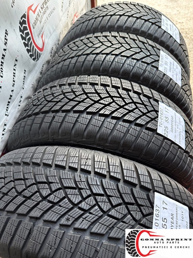 4 PNEUMATICI 225/55 R17 GOODYEAR INVERNALI - immagine 11