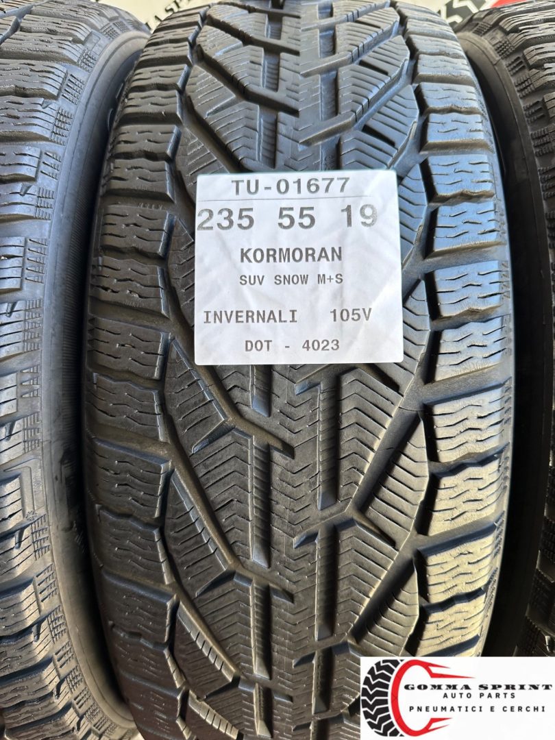 4 PNEUMATICI 235/55 R19 KORMORAN INVERNALI 85% - immagine 2