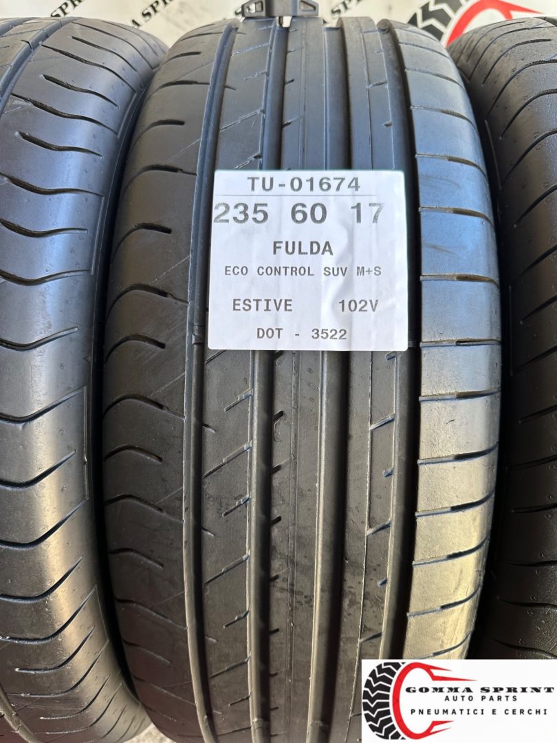 4 PNEUMATICI 235/60 R17 FULDA ESTIVE 85% - immagine 2