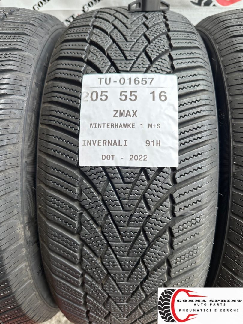 4 PNEUMATICI 205/55 R16 ZMAX INVERNALI 80% - immagine 2