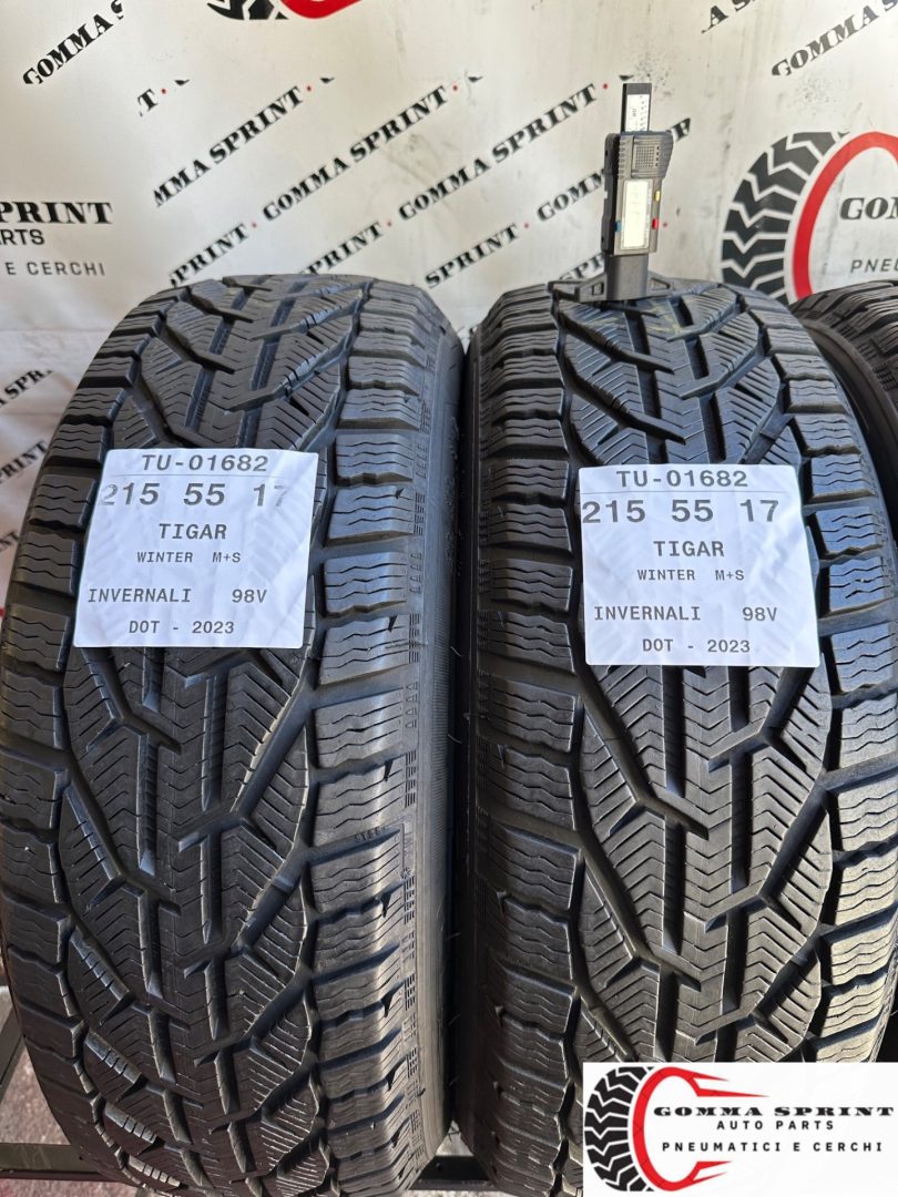 4 PNEUMATICI 215/55 R17 TIGAR INVERNALI 90% - immagine 3