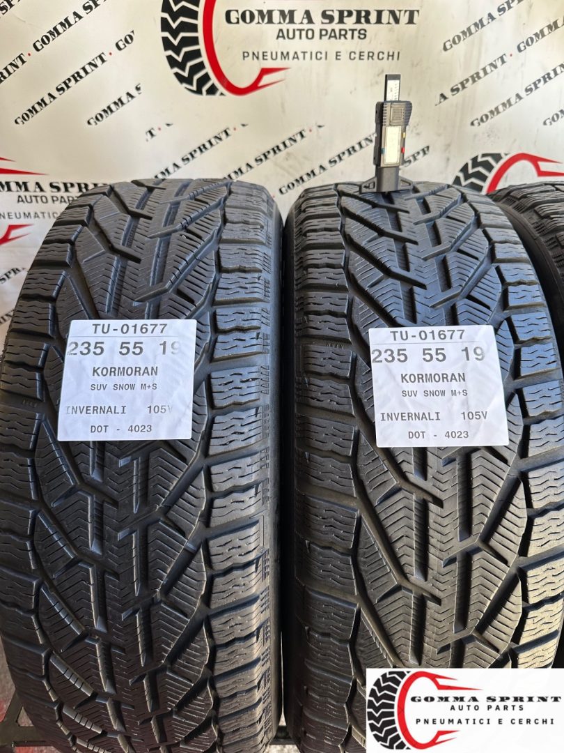 4 PNEUMATICI 235/55 R19 KORMORAN INVERNALI 85% - immagine 3