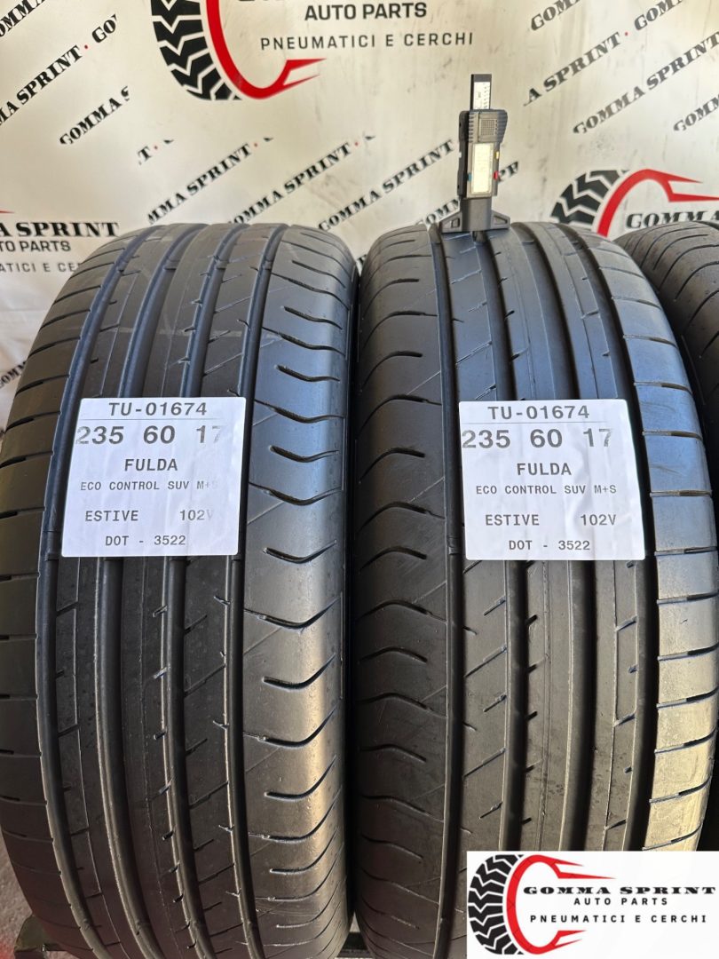 4 PNEUMATICI 235/60 R17 FULDA ESTIVE 85% - immagine 3