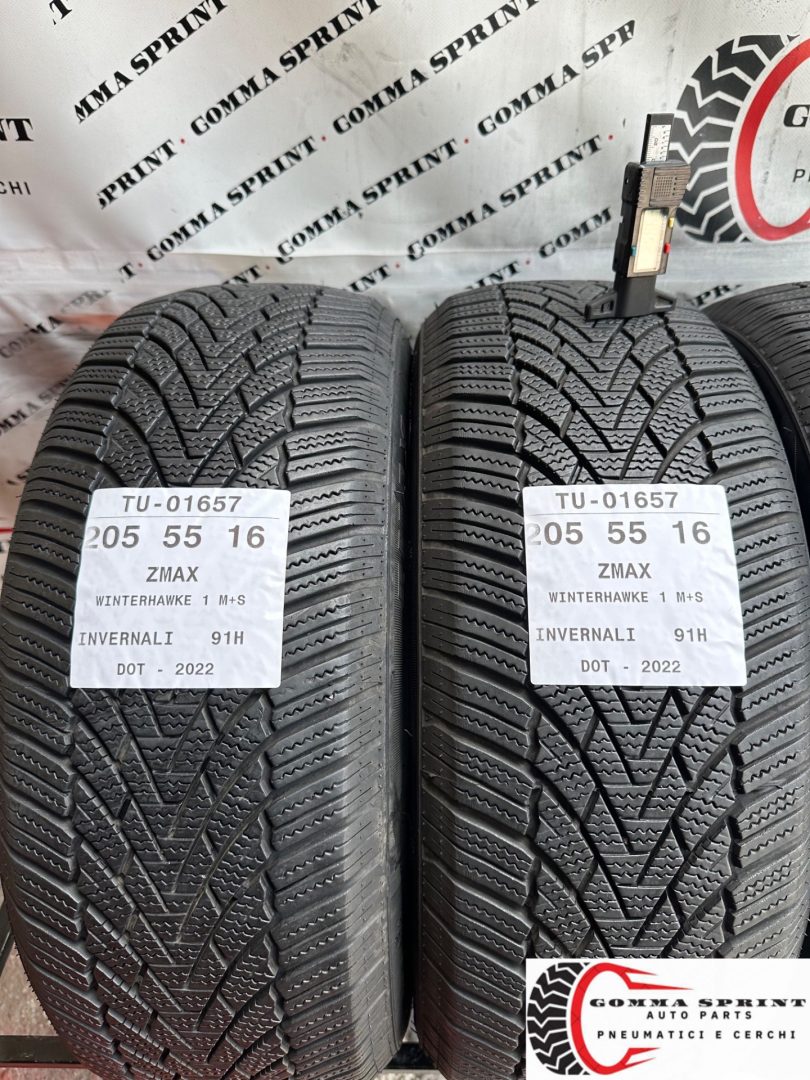 4 PNEUMATICI 205/55 R16 ZMAX INVERNALI 80% - immagine 3