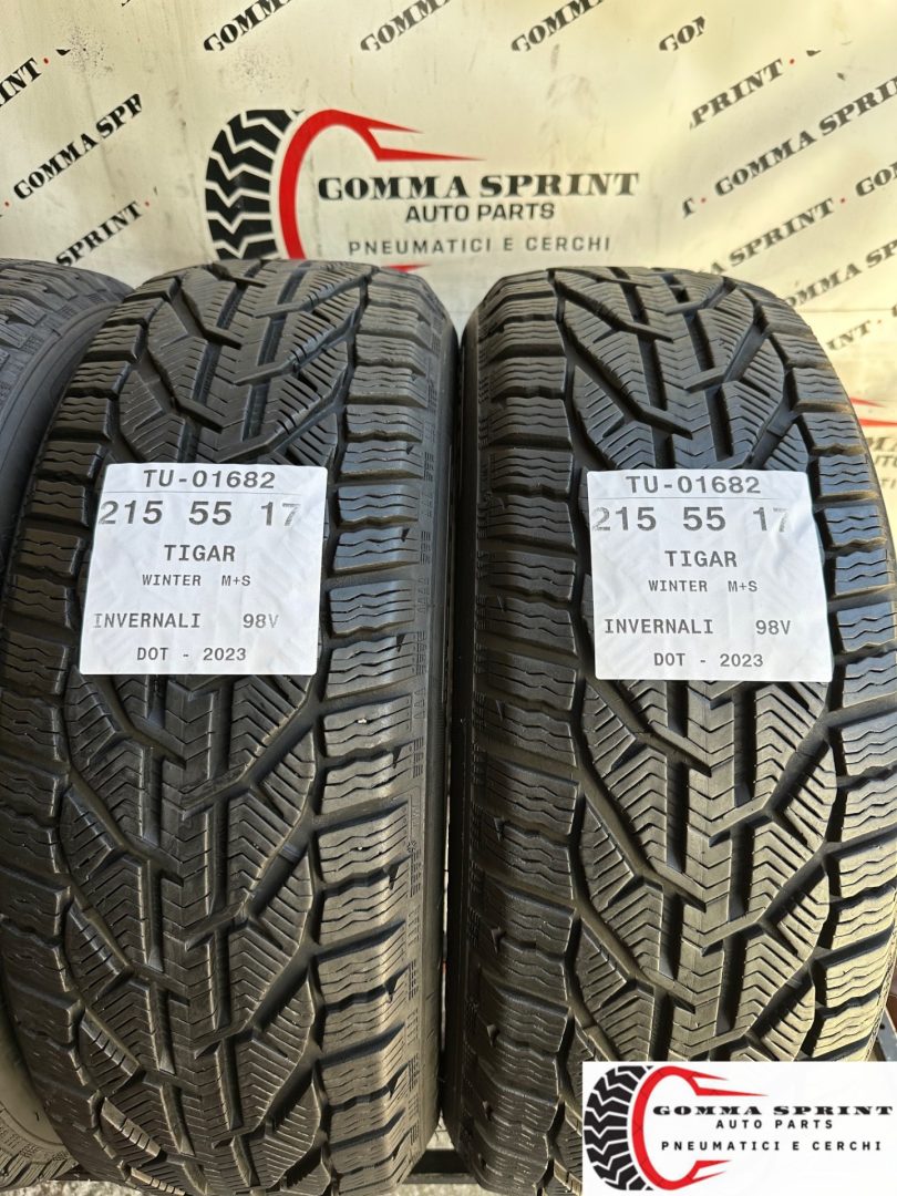 4 PNEUMATICI 215/55 R17 TIGAR INVERNALI 90% - immagine 4