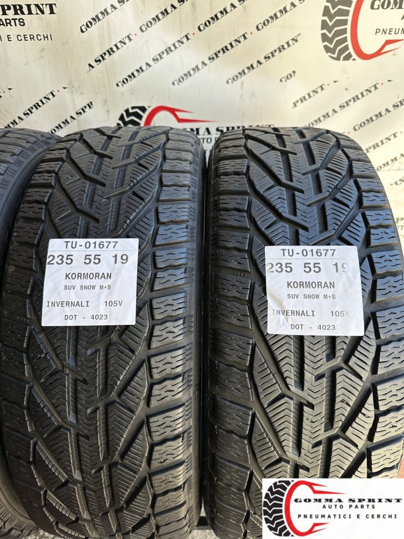 4 PNEUMATICI 235/55 R19 KORMORAN INVERNALI 85% - immagine 4