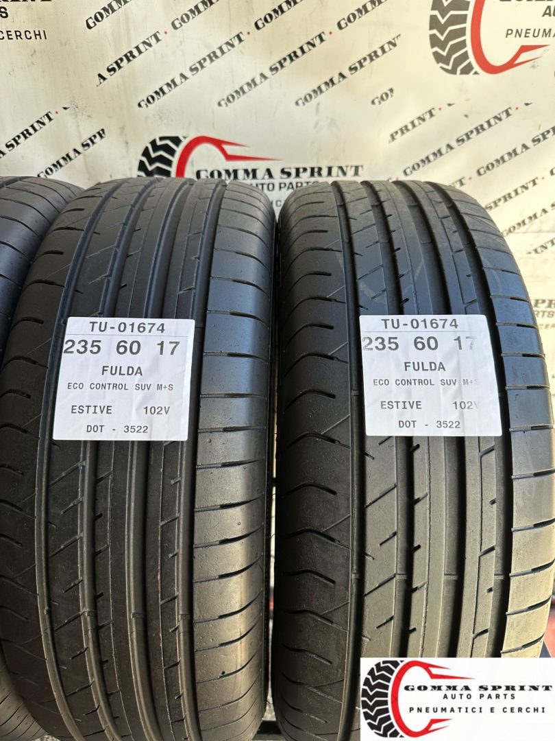 4 PNEUMATICI 235/60 R17 FULDA ESTIVE 85% - immagine 4