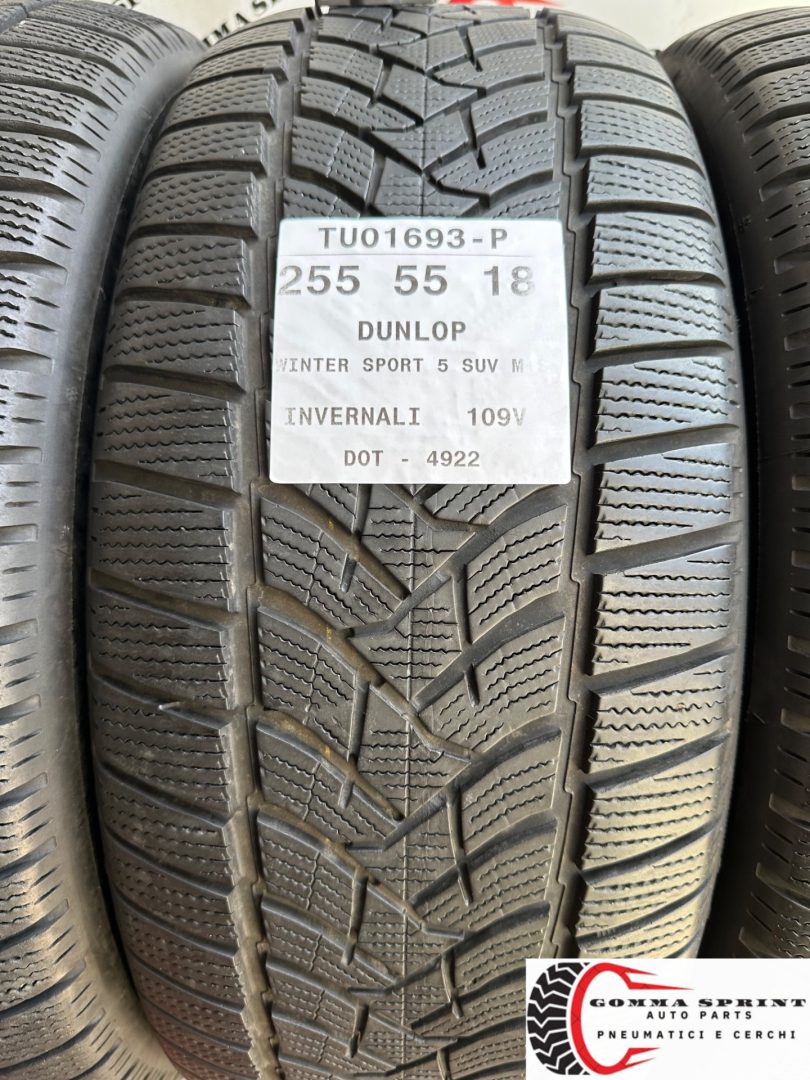4 PNEUMATICI 235/60 255/55 R18 DUNLOP INVERNALI - immagine 5