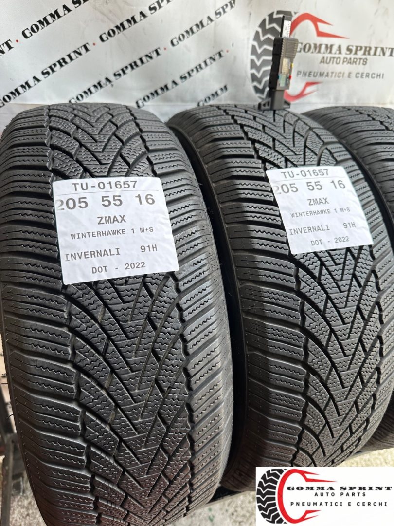 4 PNEUMATICI 205/55 R16 ZMAX INVERNALI 80% - immagine 6