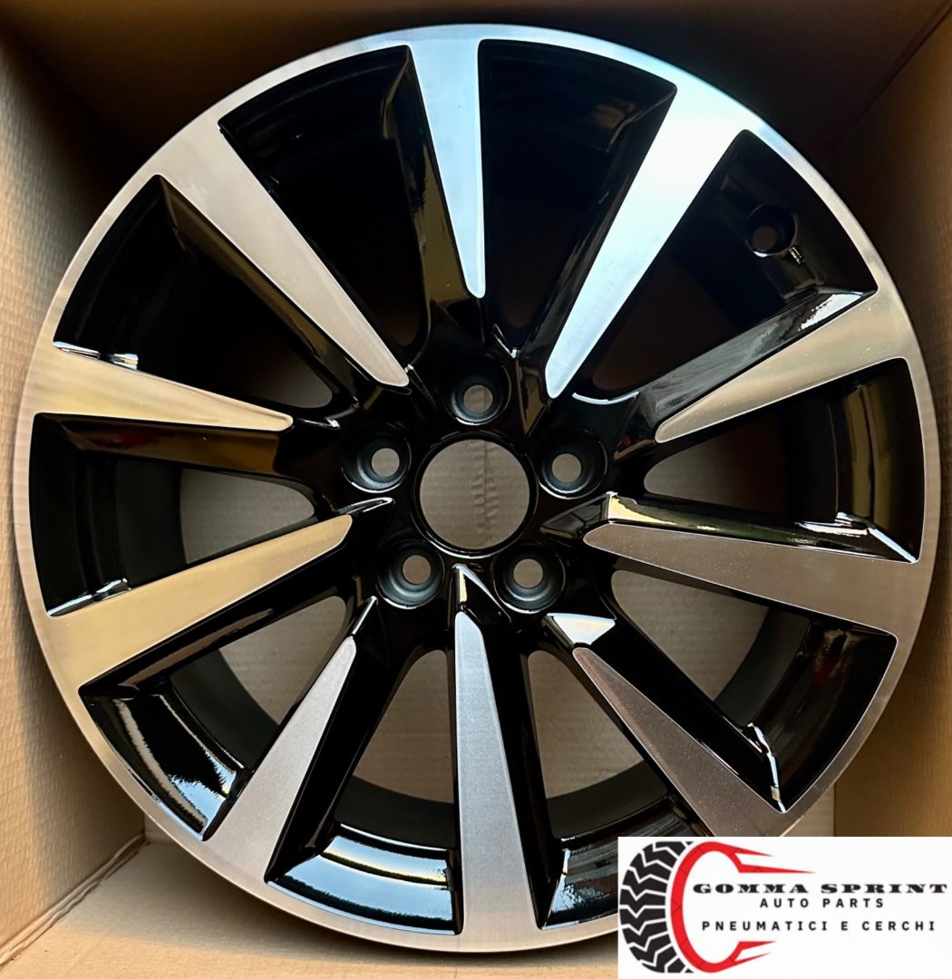 4 CERCHI IN LEGA ORIGINALI RAGGIO 16 AUDI A1 NEW NERO LUCIDO DIAMANTATO (PARI AL NUOVO) - immagine 6
