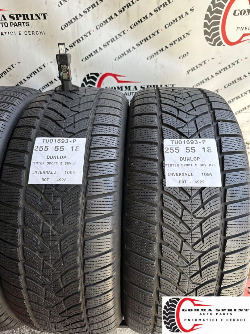 4 PNEUMATICI 235/60 255/55 R18 DUNLOP INVERNALI - immagine 6