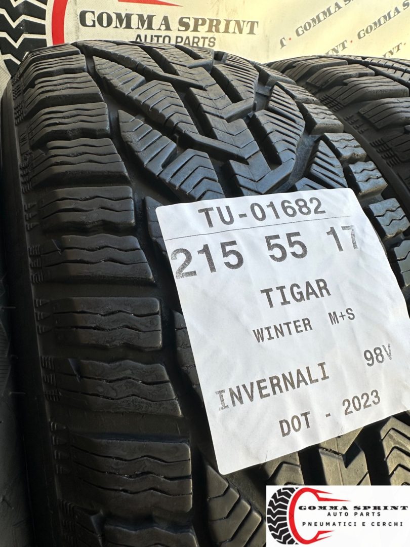 4 PNEUMATICI 215/55 R17 TIGAR INVERNALI 90% - immagine 6