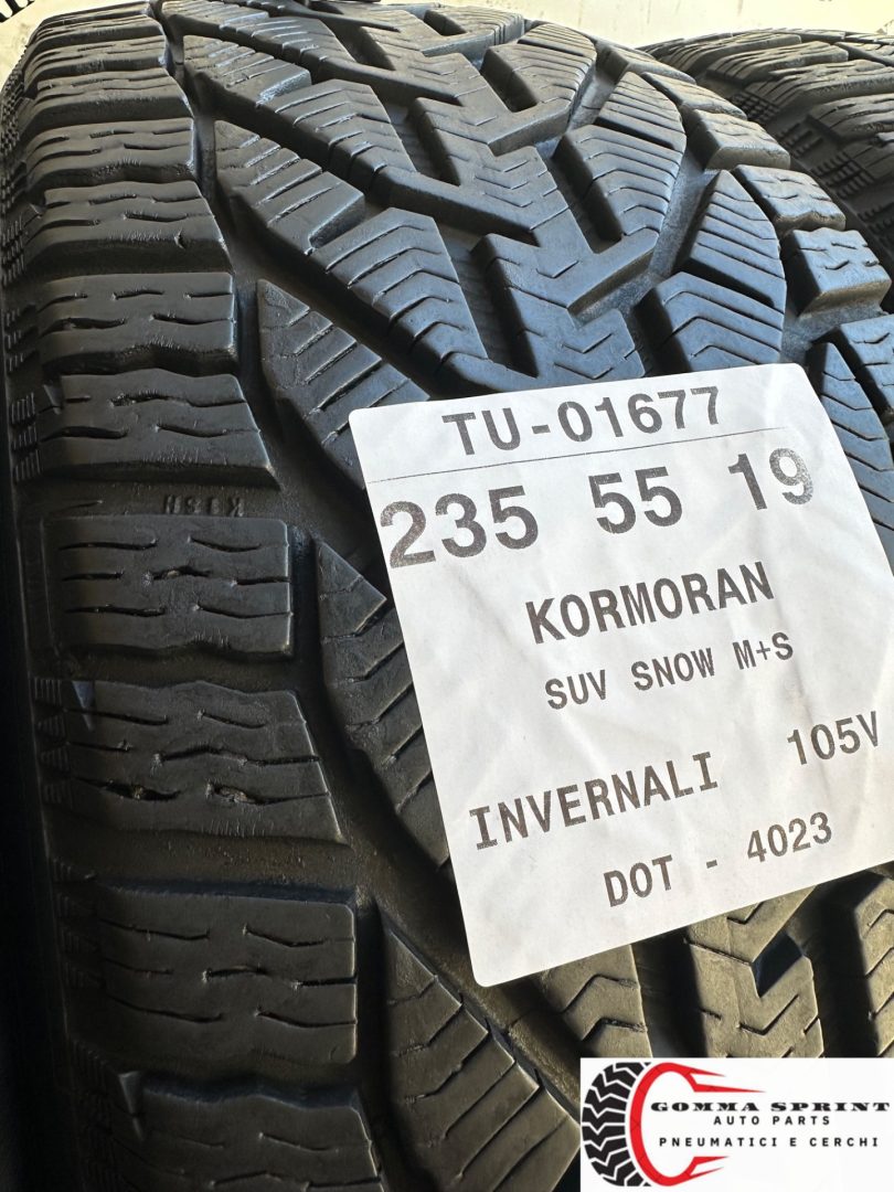 4 PNEUMATICI 235/55 R19 KORMORAN INVERNALI 85% - immagine 6