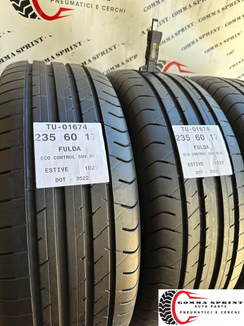 4 PNEUMATICI 235/60 R17 FULDA ESTIVE 85% - immagine 6